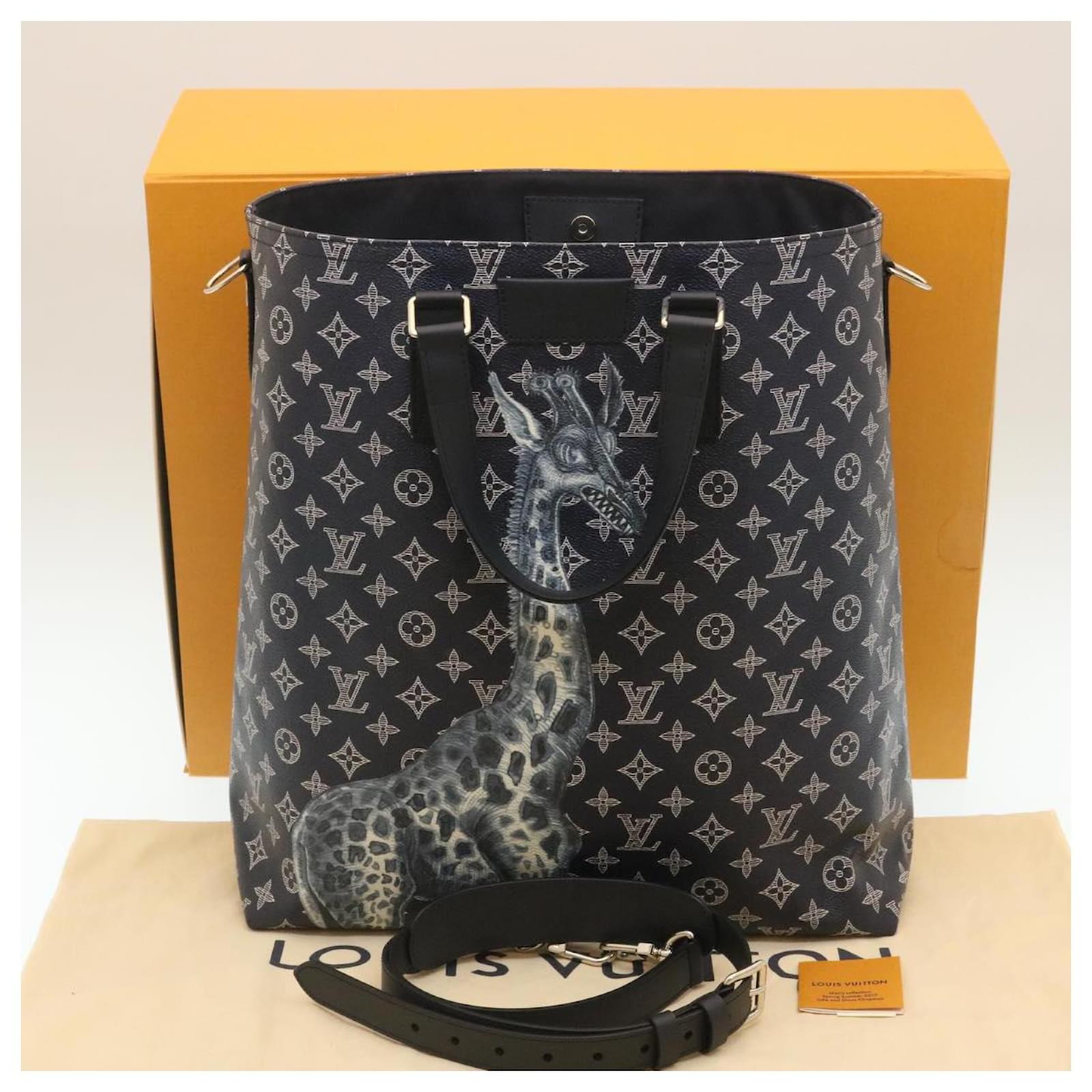 Sell Louis Vuitton Giraffe Navy Tote Bag - Navy Blue