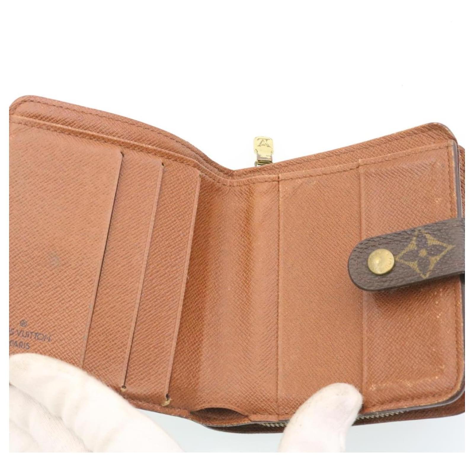 Auth LOUIS VUITTON Compact Zipper Wallet M61667 Monogram MI0943 Bifold  Wallet