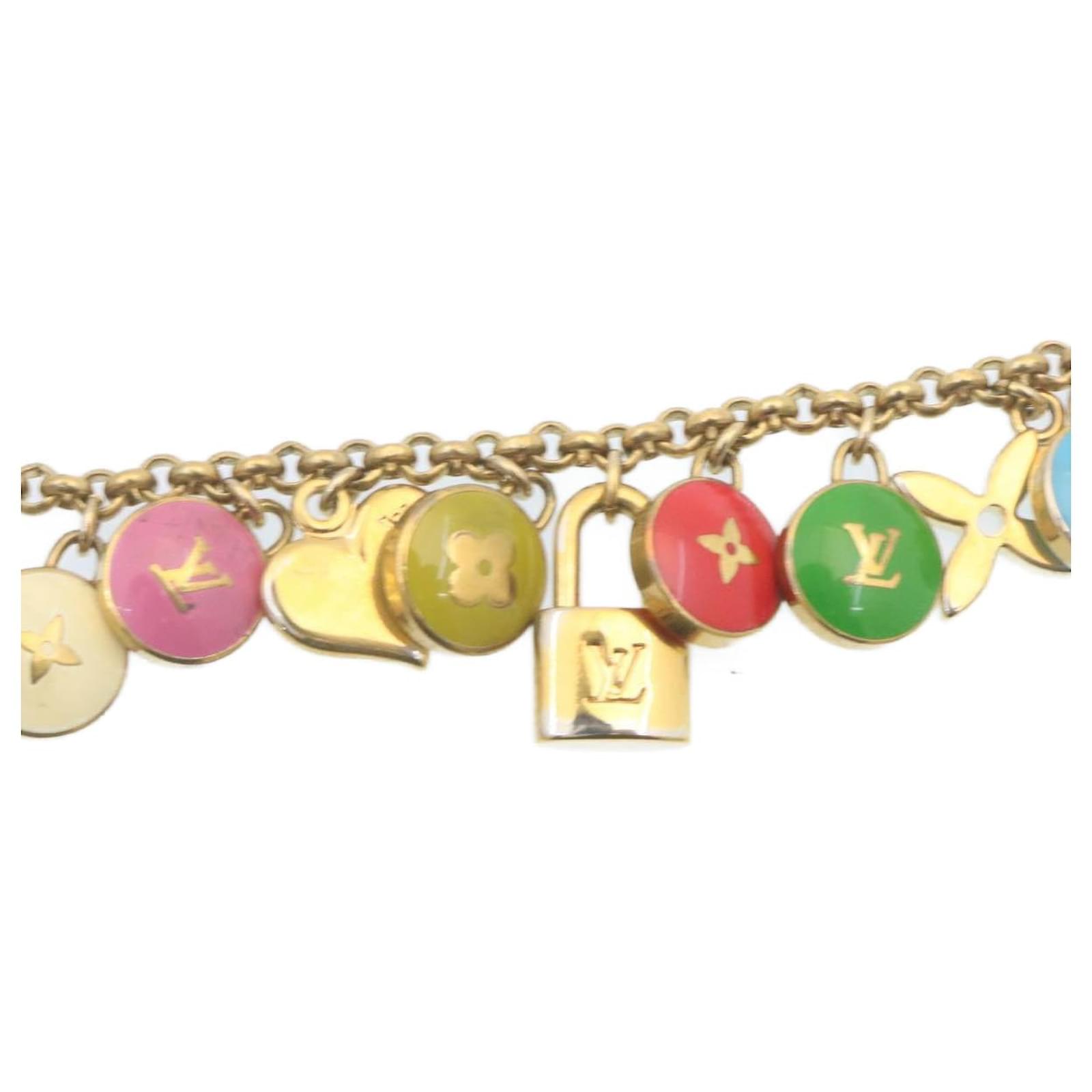 LOUIS VUITTON Porte Cles Chainne Pastilles Bag Charm Chain M65386 LV Auth  tp165 Multiple colors Golden Metal ref.532602 - Joli Closet