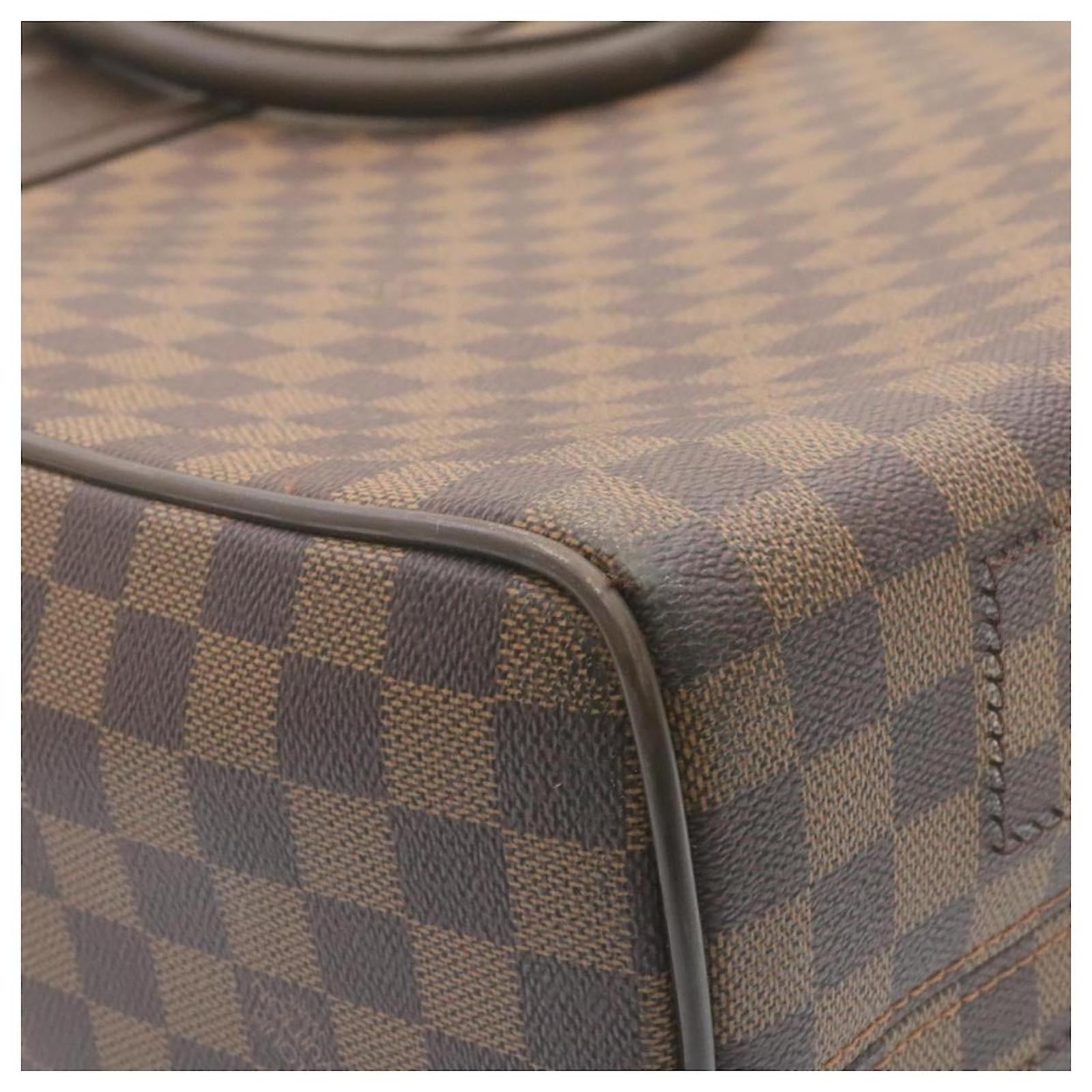 Handbags Louis Vuitton Louis Vuitton Damier Ebene Weekender GM Boston Bag N40477 LV Auth 23378A