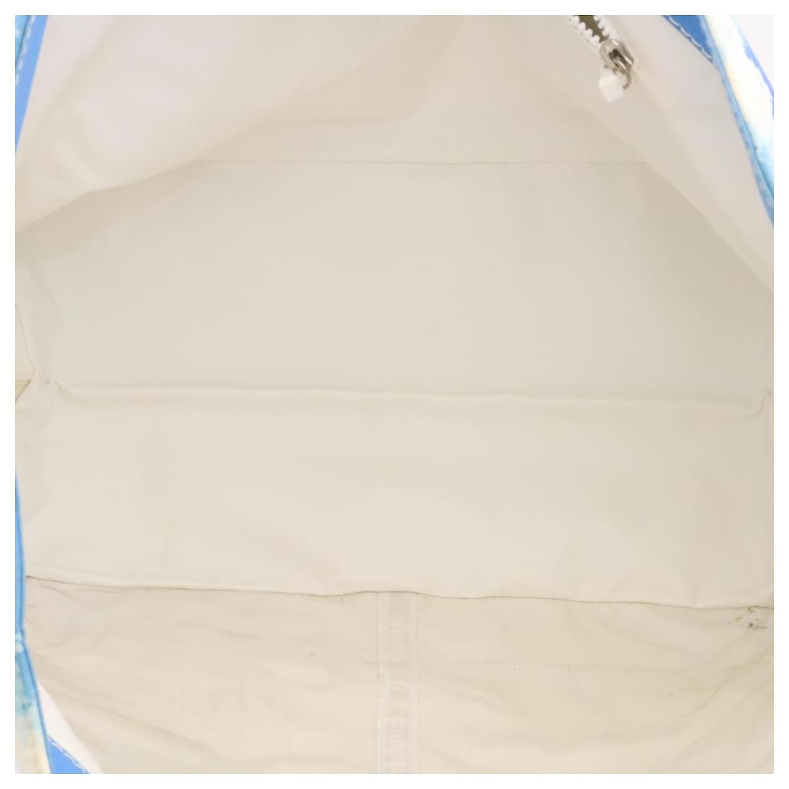 CHANEL Surf line Tote Bag Canvas Blue Red CC Auth yk3999 Cloth ref.532958 - Joli  Closet