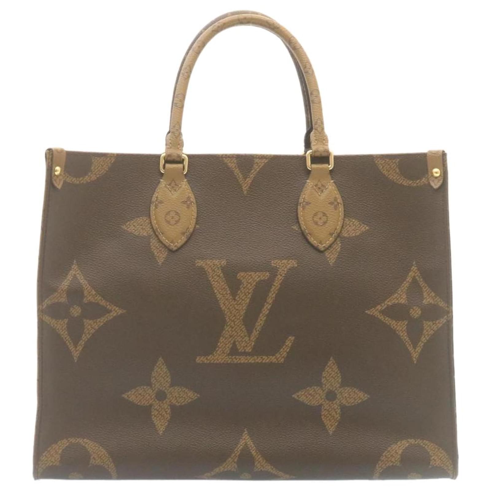 LOUIS VUITTON Monogram Reverse Giant On The Go MM Tote Bag M45321 LV Auth  29088 Cloth ref.533098 - Joli Closet