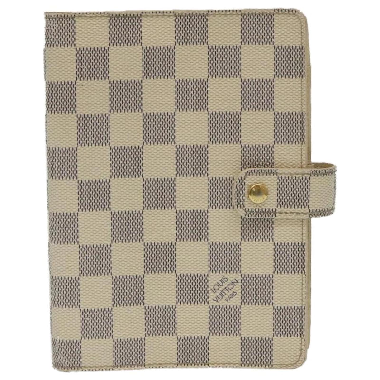 LOUIS VUITTON Damier Azur Agenda MM Day Planner Cover