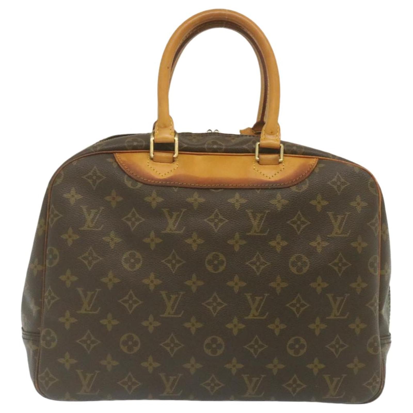 LOUIS VUITTON Monogram Deauville Hand Bag M47270 LV Auth rz159 Cloth  ref.533332 - Joli Closet