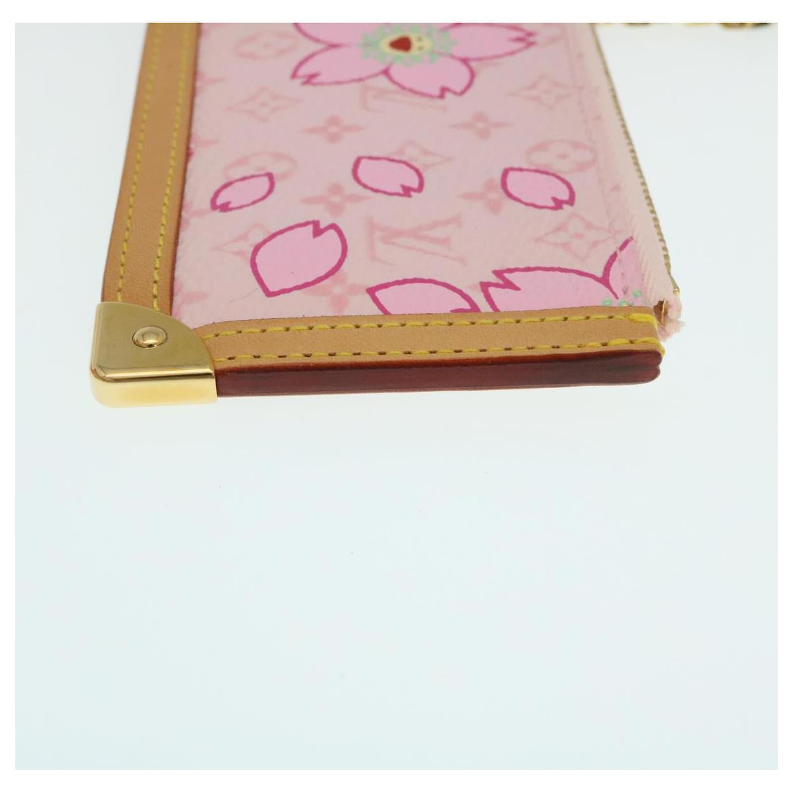 LOUIS VUITTON Pochette Cles Coin Case Wallet M92016 Cherry Blossom 686