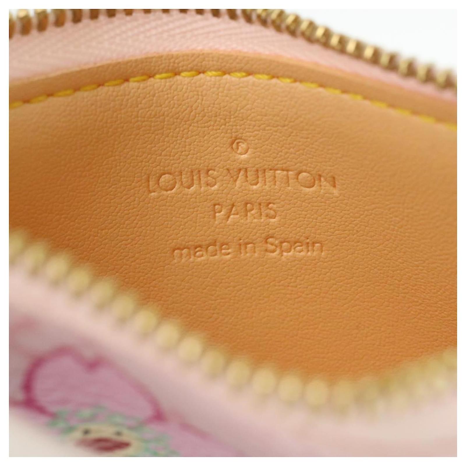 LOUIS VUITTON Monogram Cherry Blossom Pochette Cles Coin Purse M92015 LV  se047 Cloth ref.334360 - Joli Closet