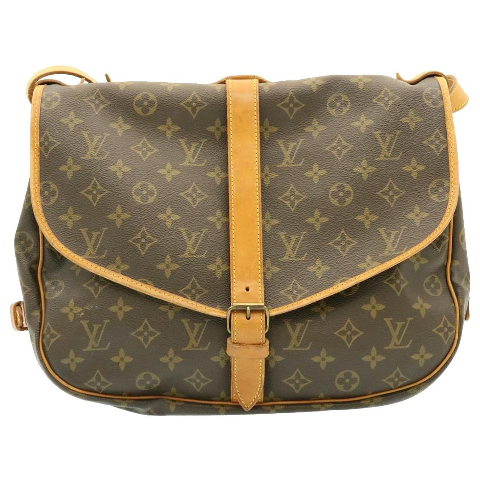 Auth LOUIS VUITTON Saumur 35 M42254 Monogram AR0940 Shoulder Bag