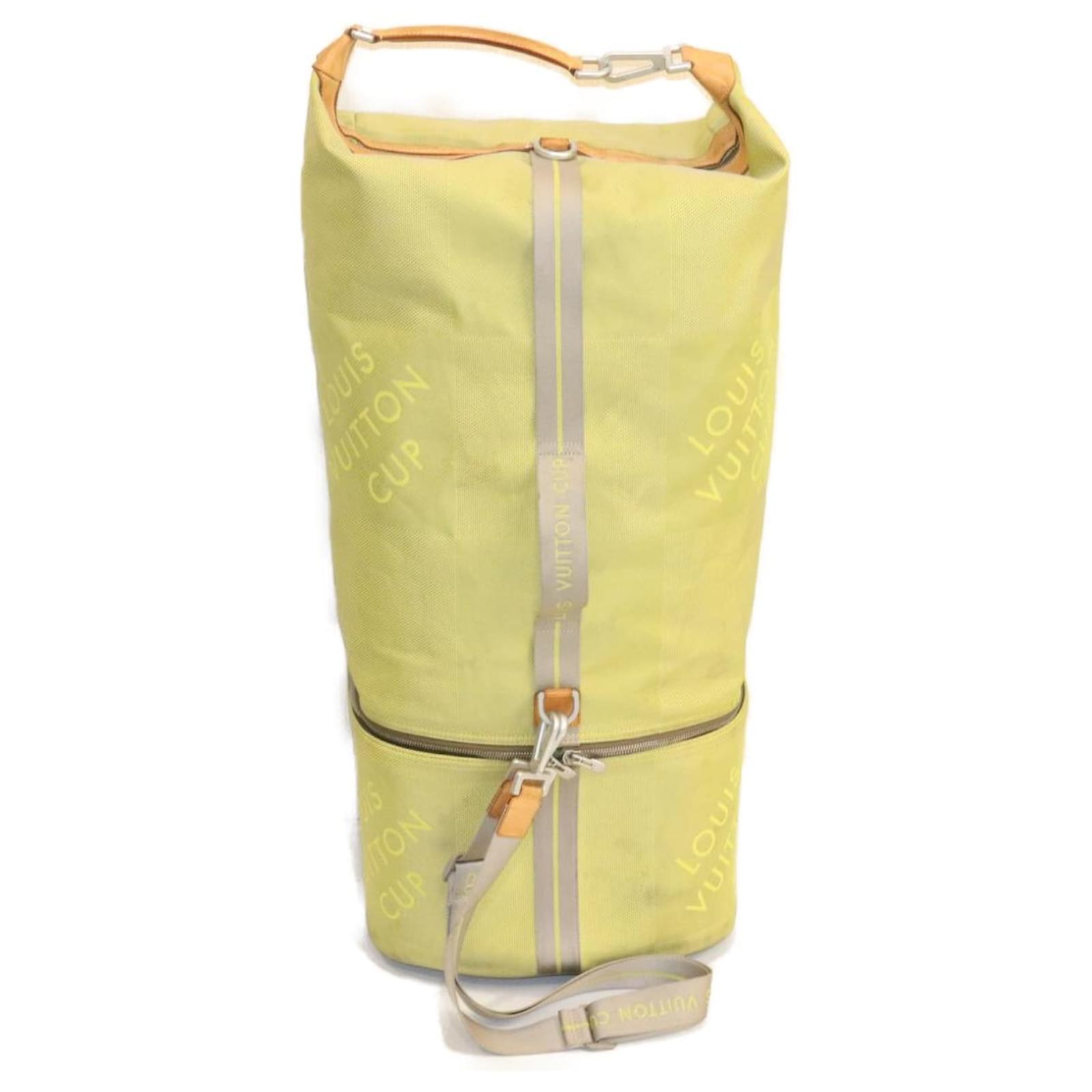 LOUIS VUITTON Cup Damier Geant 3Way Roller Bag LIme Green M80630