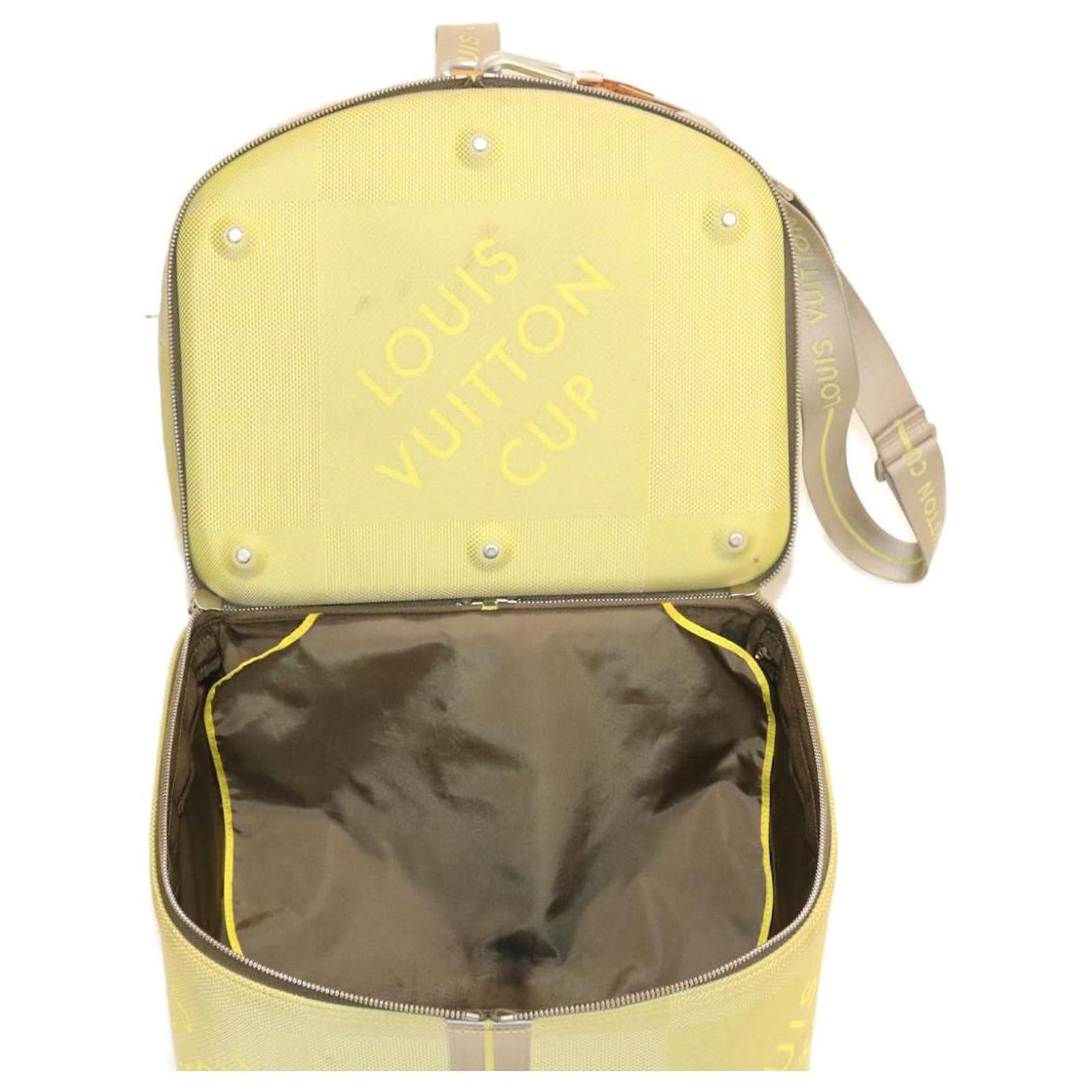 LOUIS VUITTON Cup Damier Geant 3Way Roller Bag LIme Green M80630