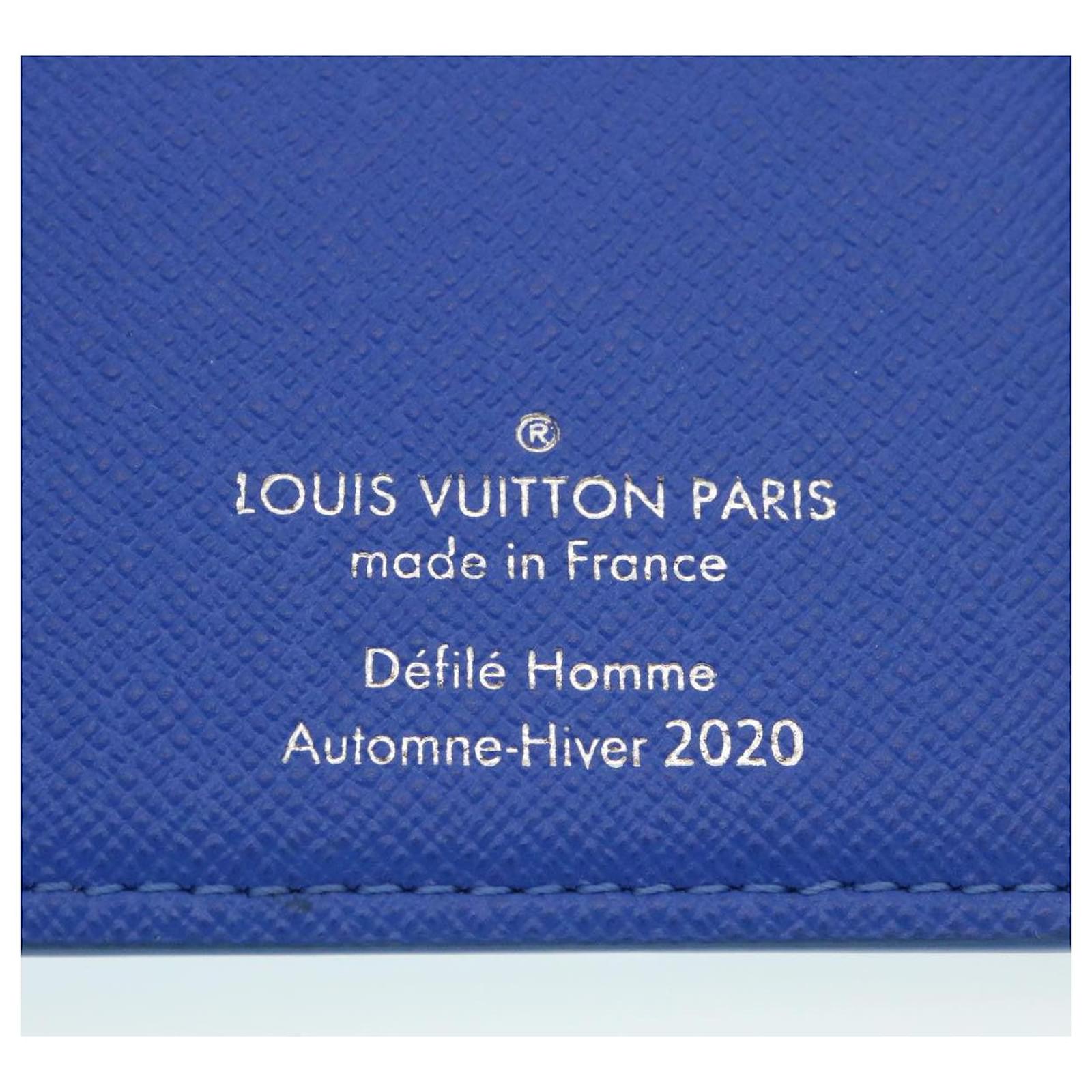 Louis Vuitton Monogram Crows Portefeuille Braza Wallet Blue M69680 Lv