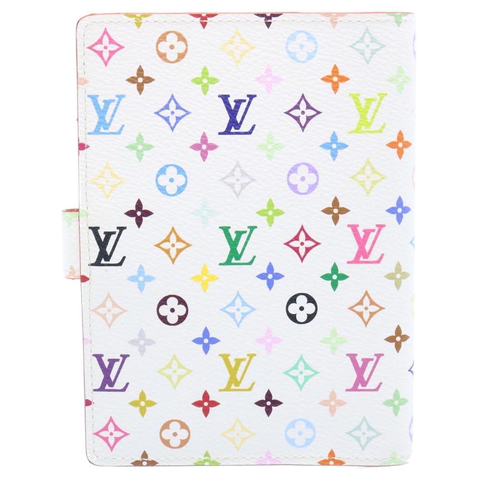 Louis Vuitton Multicolor Agenda Pm Day Planner Cover White R21074 Lv Auction