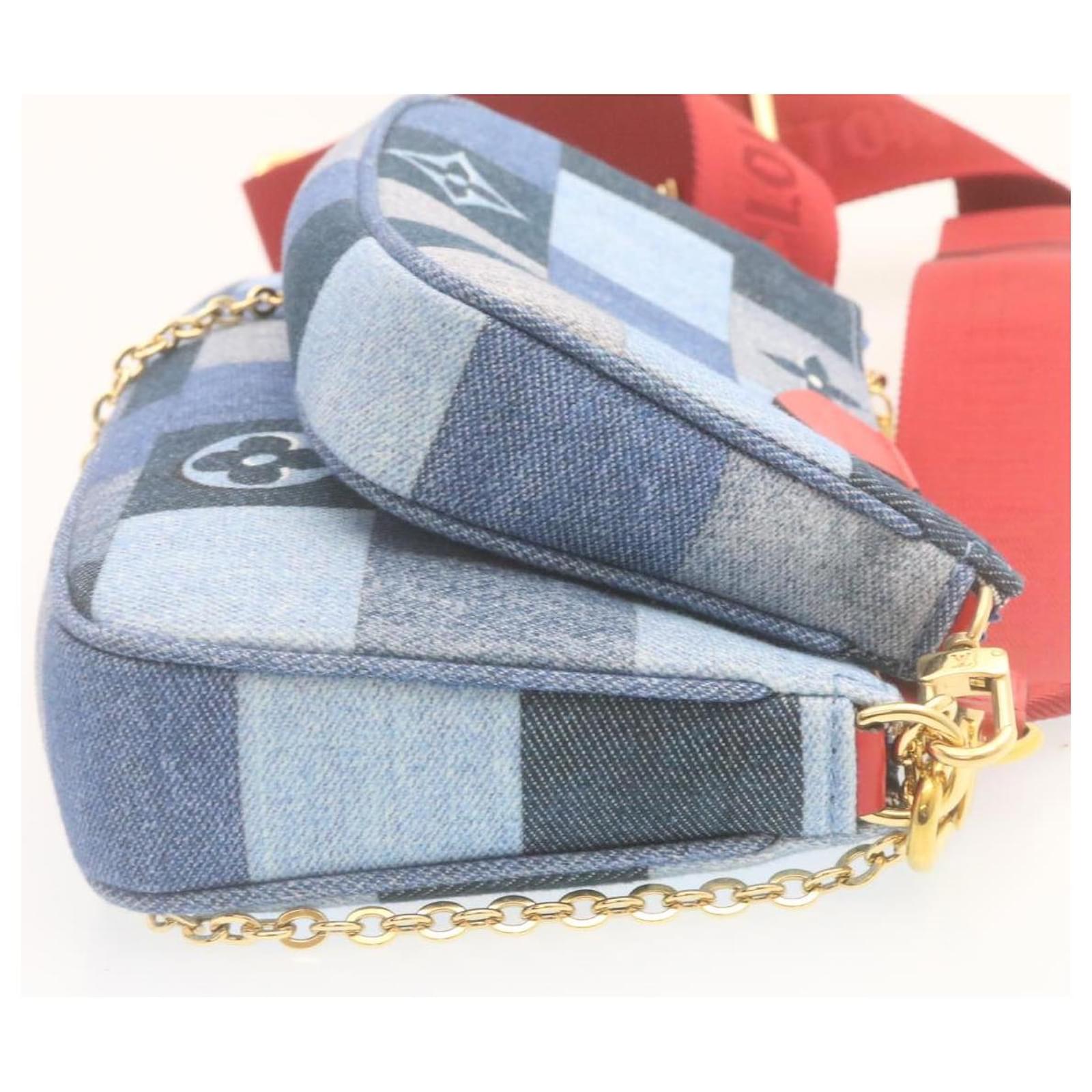 multi pochette blue denim