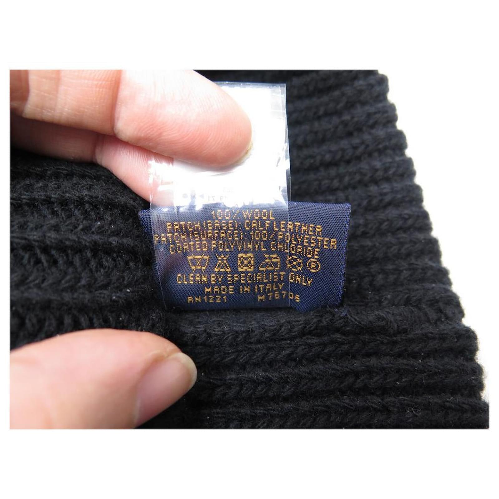 Wool beanie Louis Vuitton Black size M International in Wool - 20152754