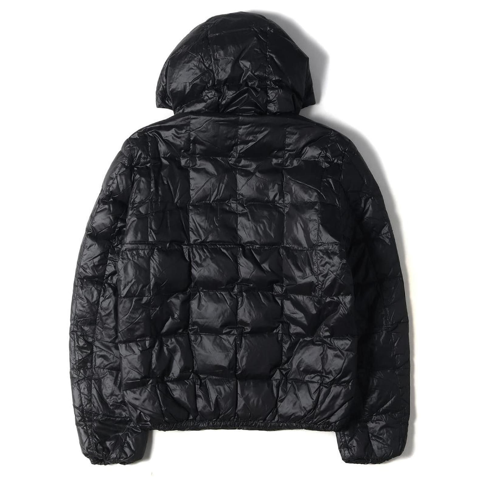 [Used] DOLCE & GABBANA Dolce & Gabbana Jacket Nylon Hood Down Jacket with  Logo Plate Black Black 46 Outer Bruzon [Men]