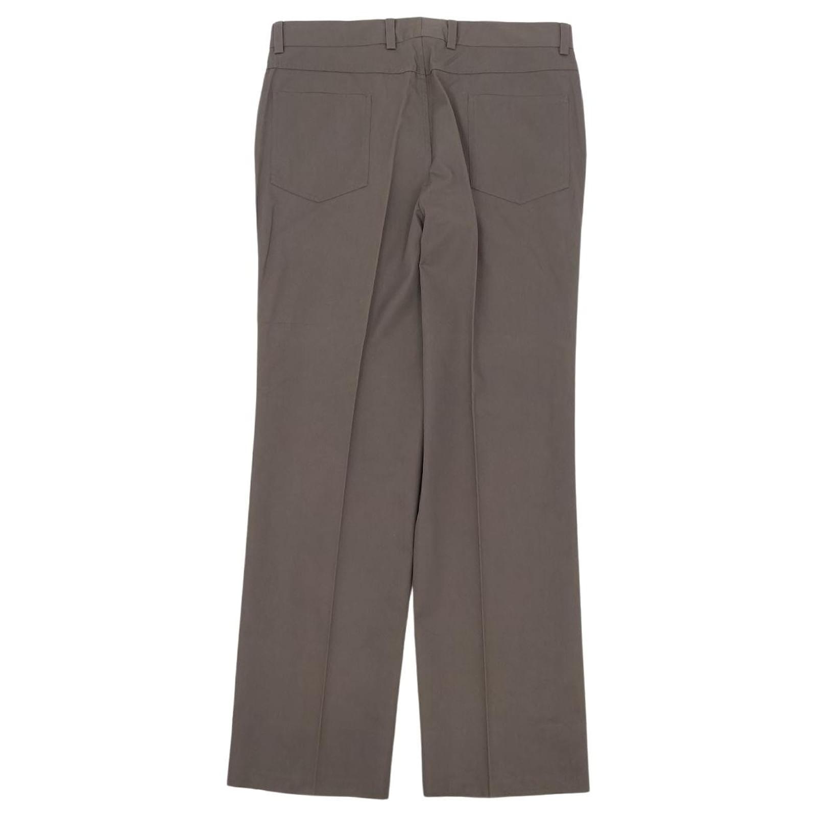 Hermès [Used] Hermes HERMES Serie Button Cotton Straight Pants