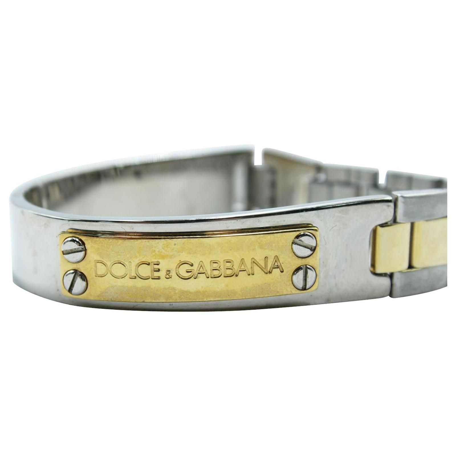 Dolce Gabbana Stainless steel bracelet Silvery Metallic Metal