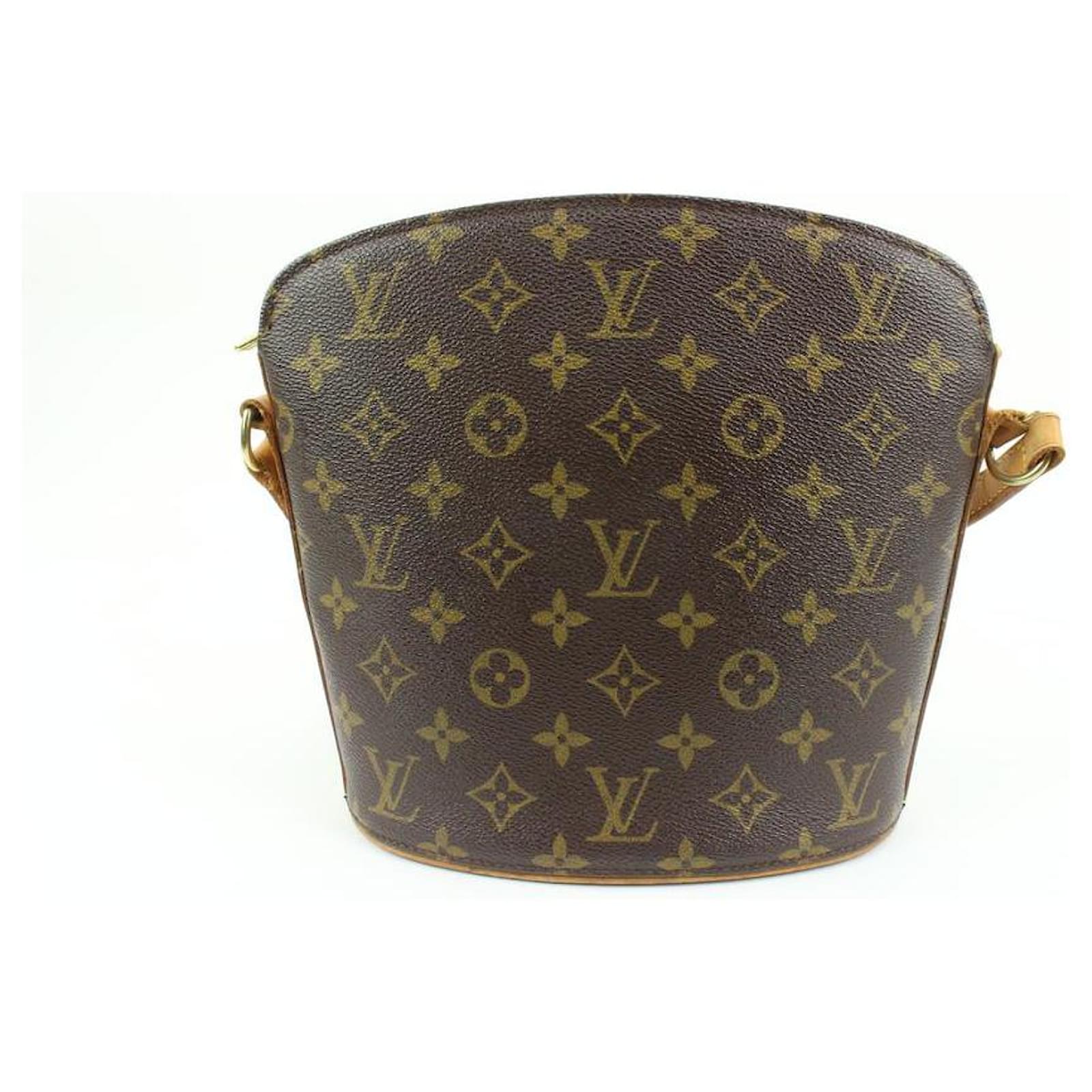 Louis Vuitton Monogram Drouot Crossbody Bag Leather ref.536164 - Joli Closet