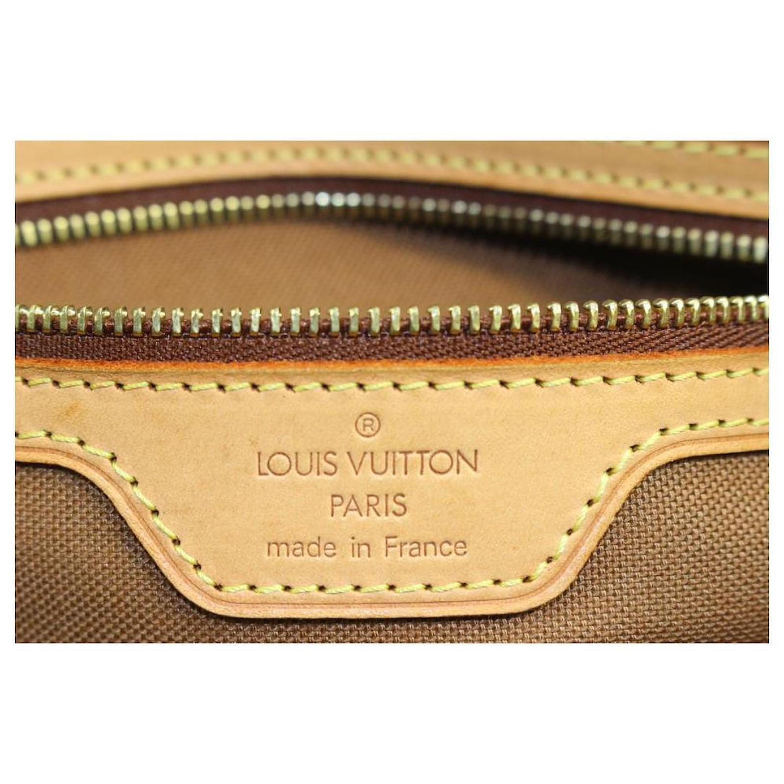 Louis Vuitton Discontinued Monogram Cabas Piano Zip Tote Shoulder