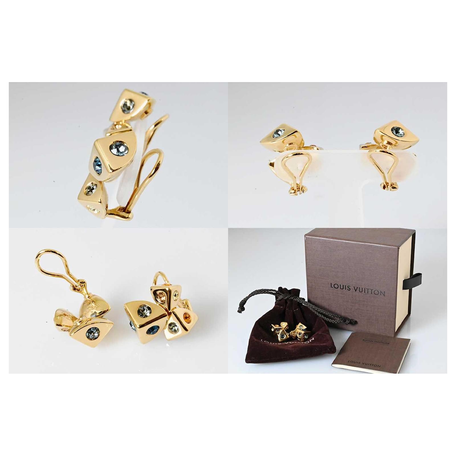 Louis Vuitton Earrings Golden Gold-plated ref.536209 - Joli Closet