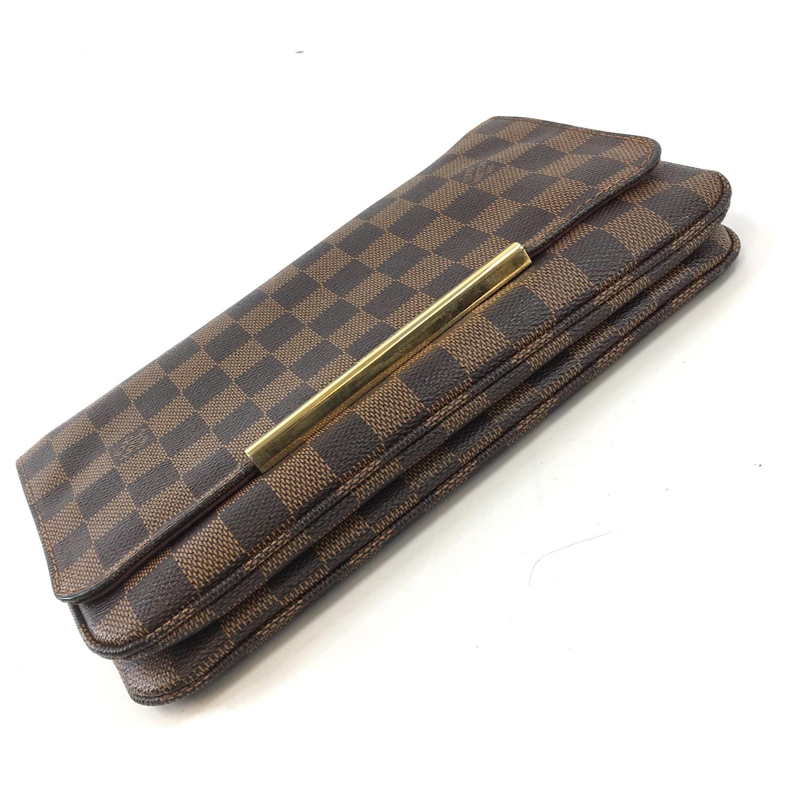 Louis Vuitton Hoxton PM Damier Ebene Canvas Brown Leather ref