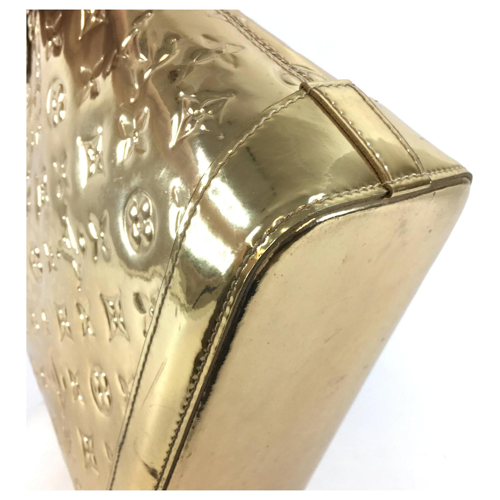 Louis Vuitton Lockit Vertical PM Gold Mirror Pvc Golden Plastic
