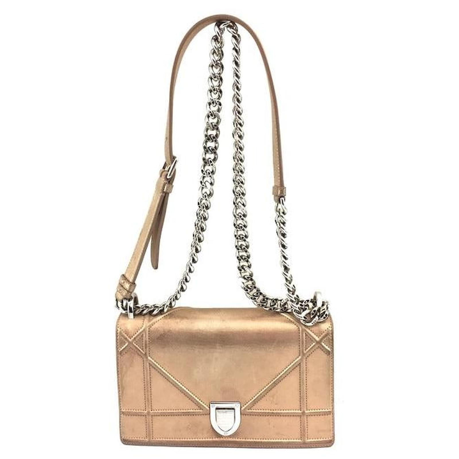 Dior Diorama Metallic Nude Cross Body Shoulder Bag Beige ref.537185 - Joli  Closet