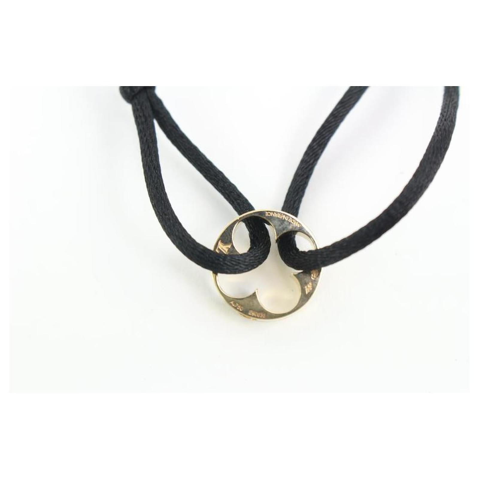 Louis Vuitton Empreinte Bracelet - Black, 18K White Gold Wrap, Bracelets -  LOU561210