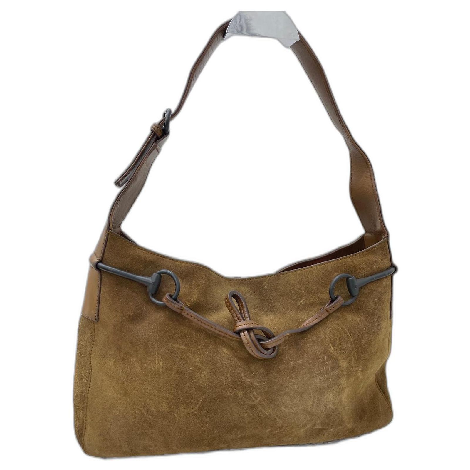 Gucci Vintage hobo bag Brown Suede ref.538454 - Joli Closet