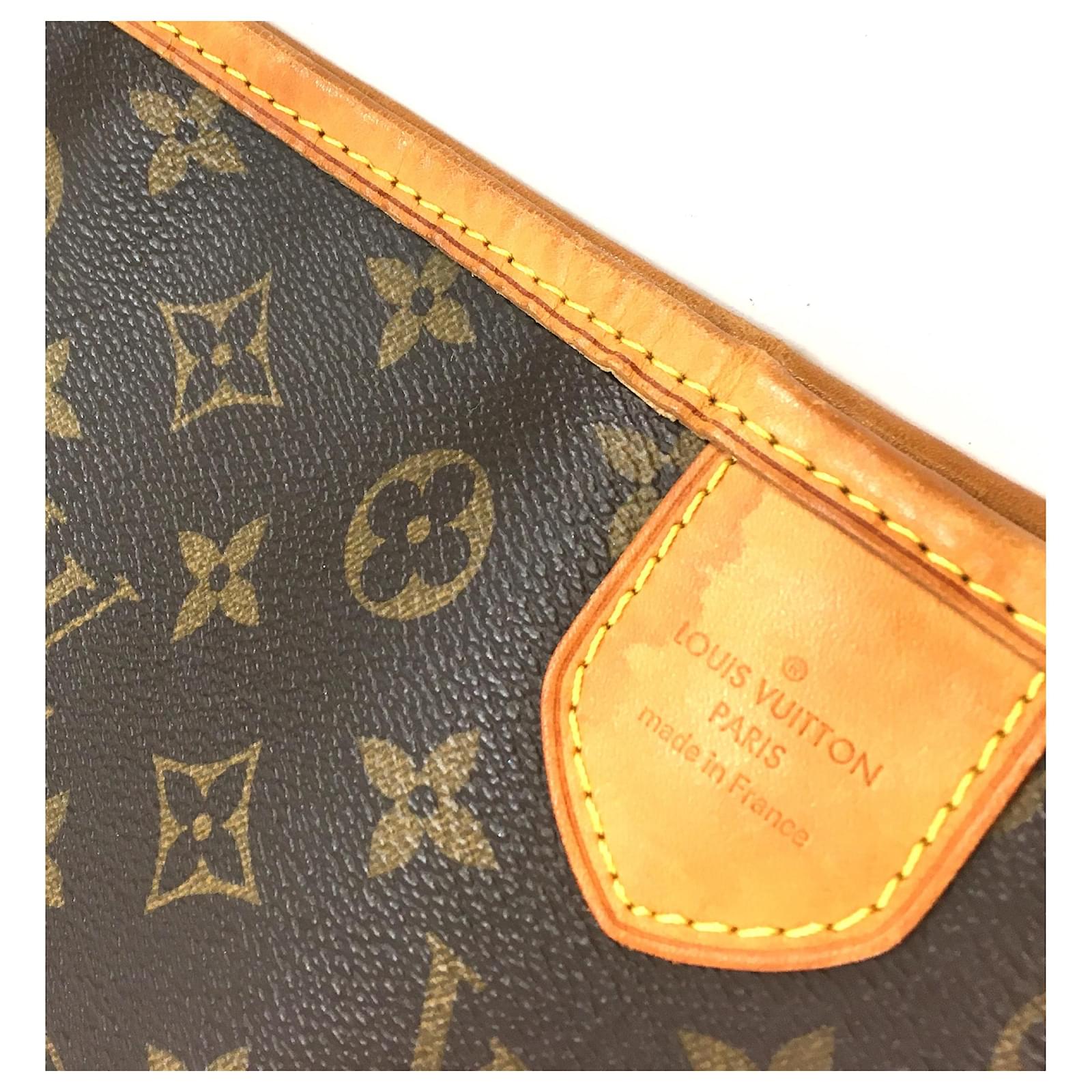 Louis Vuitton Delightful MM Monogram Canvas Brown Leather ref.538477 - Joli  Closet