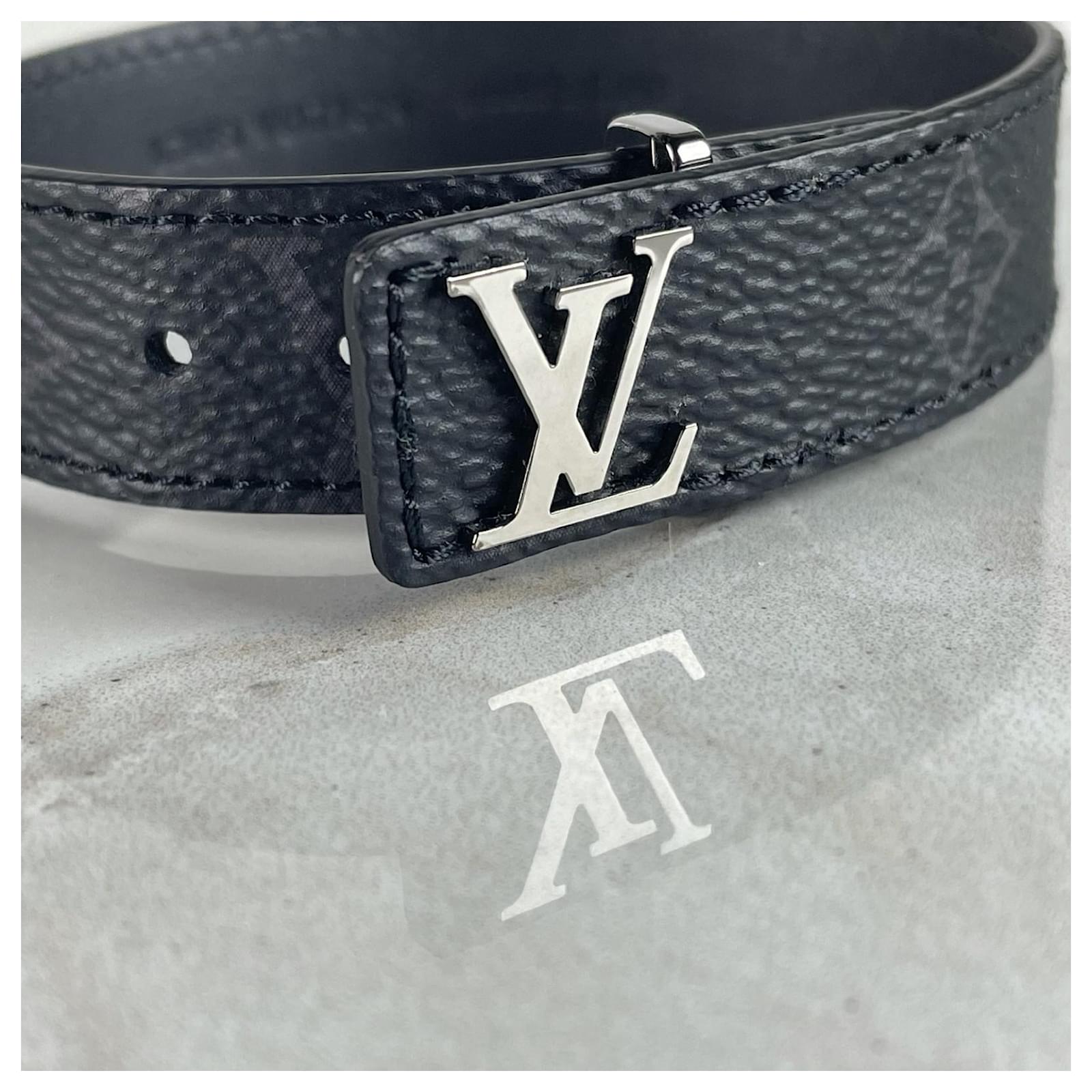 Louis Vuitton LV Slim Bracelet - Grey, Silver-Tone Metal Wrap