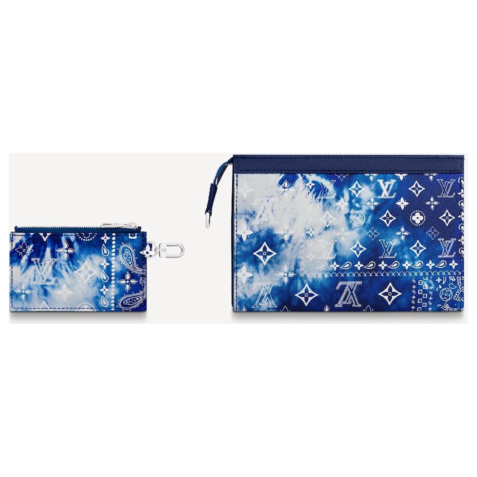 Louis Vuitton card wallet new Blue Leather ref.128362 - Joli Closet