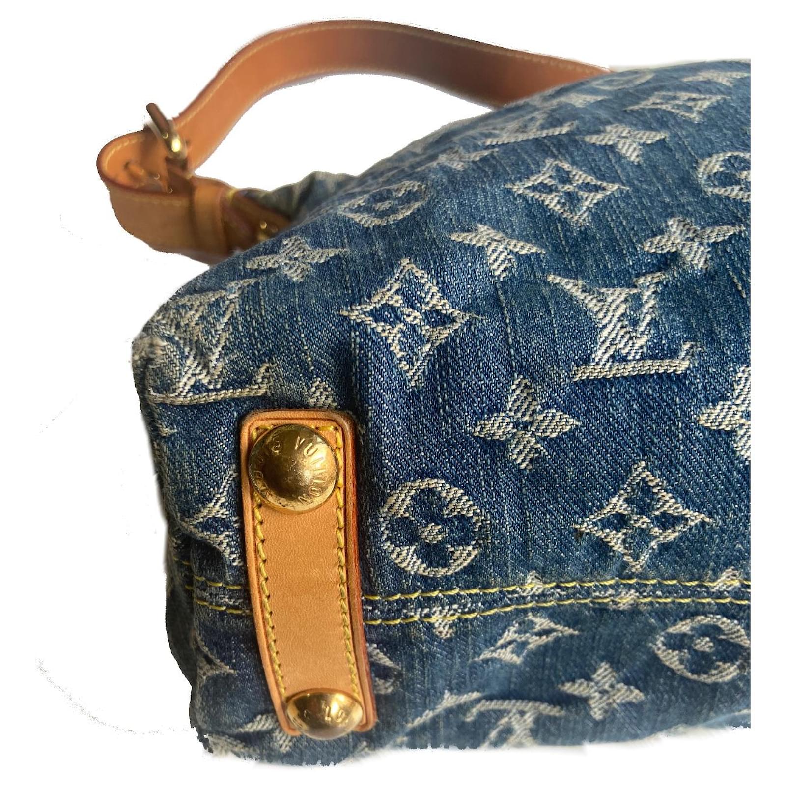 Louis Vuitton Buggy PM Denim Monogram Blue Fur ref.538495 - Joli