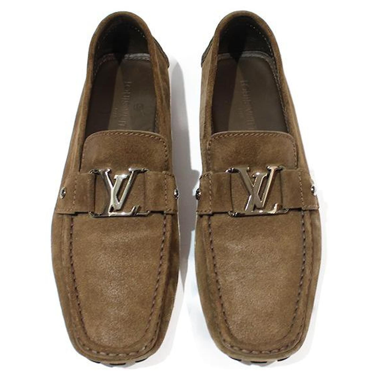 Louis Vuitton Loafers Slip ons Brown Deerskin ref.540017 - Joli Closet