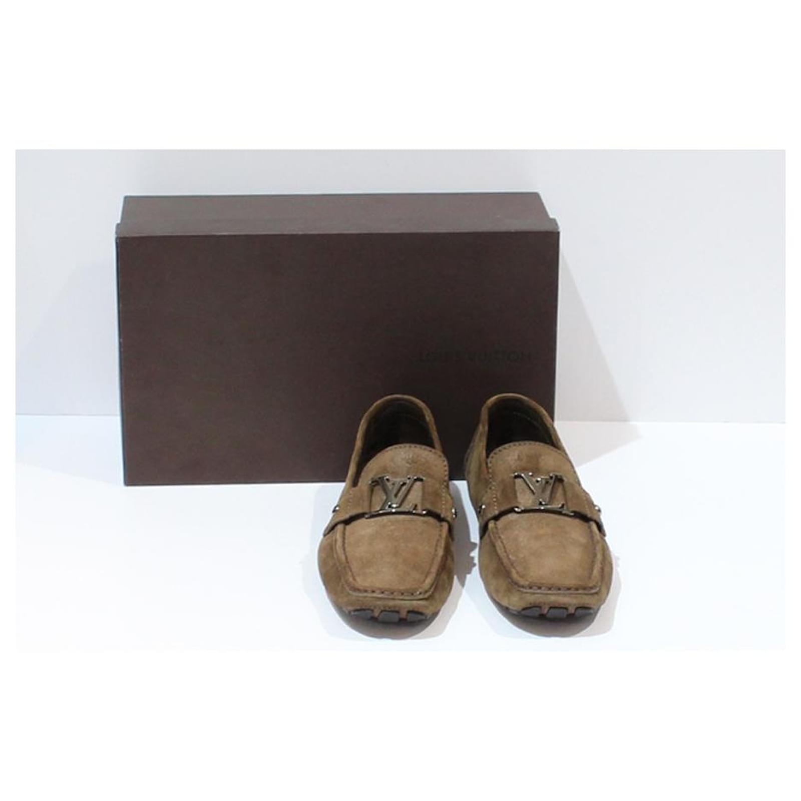 Louis Vuitton Loafers Slip ons Brown Deerskin ref.540017 - Joli Closet