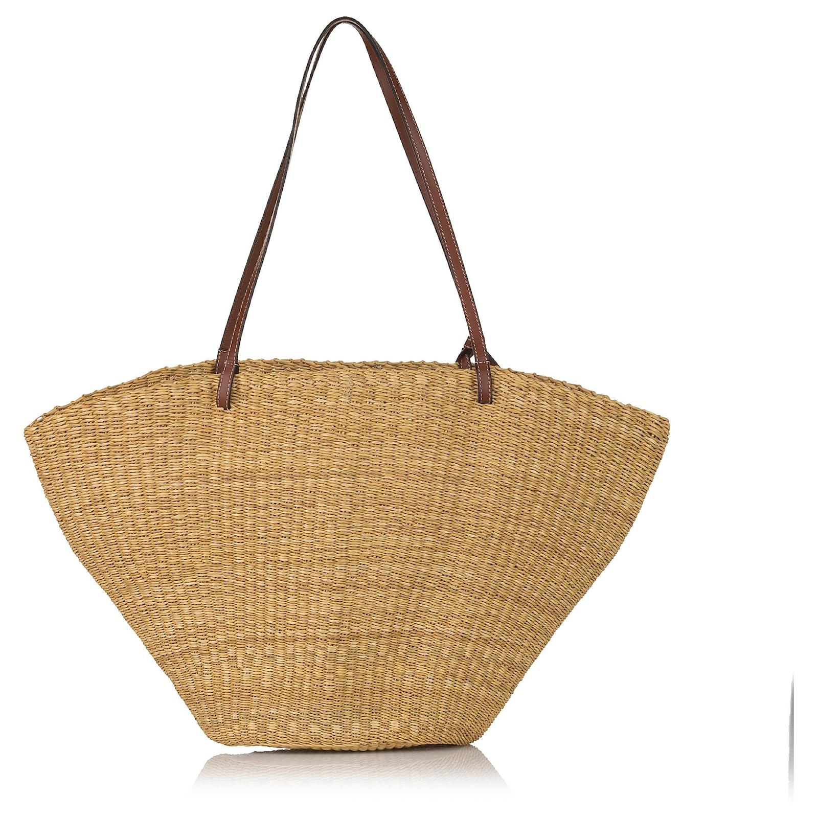 Sac En Paille Tissé Pour Femme - Cabas été, Bandoulière, Fermeture Zip - Taille 75 Cm, Idéal Plage, Shopping