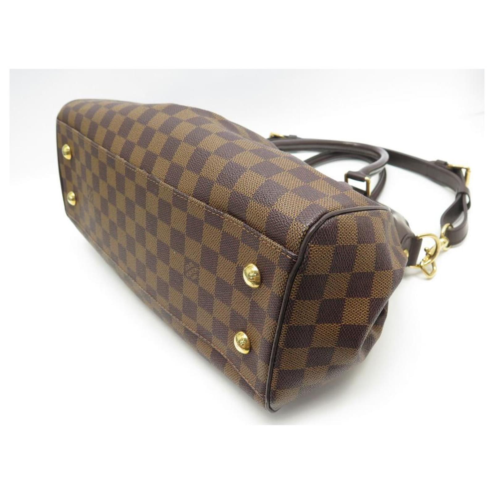 LOUIS VUITTON Trevi PM Damier Ebene Satchel Bag Brown - New Year Deals