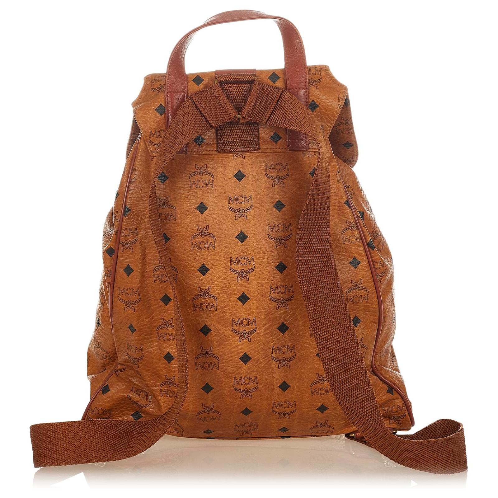 37 cm / 14.5 in SAC À DOS STARK TRILOGIE EN VISETOS Berlin Silver MCM
