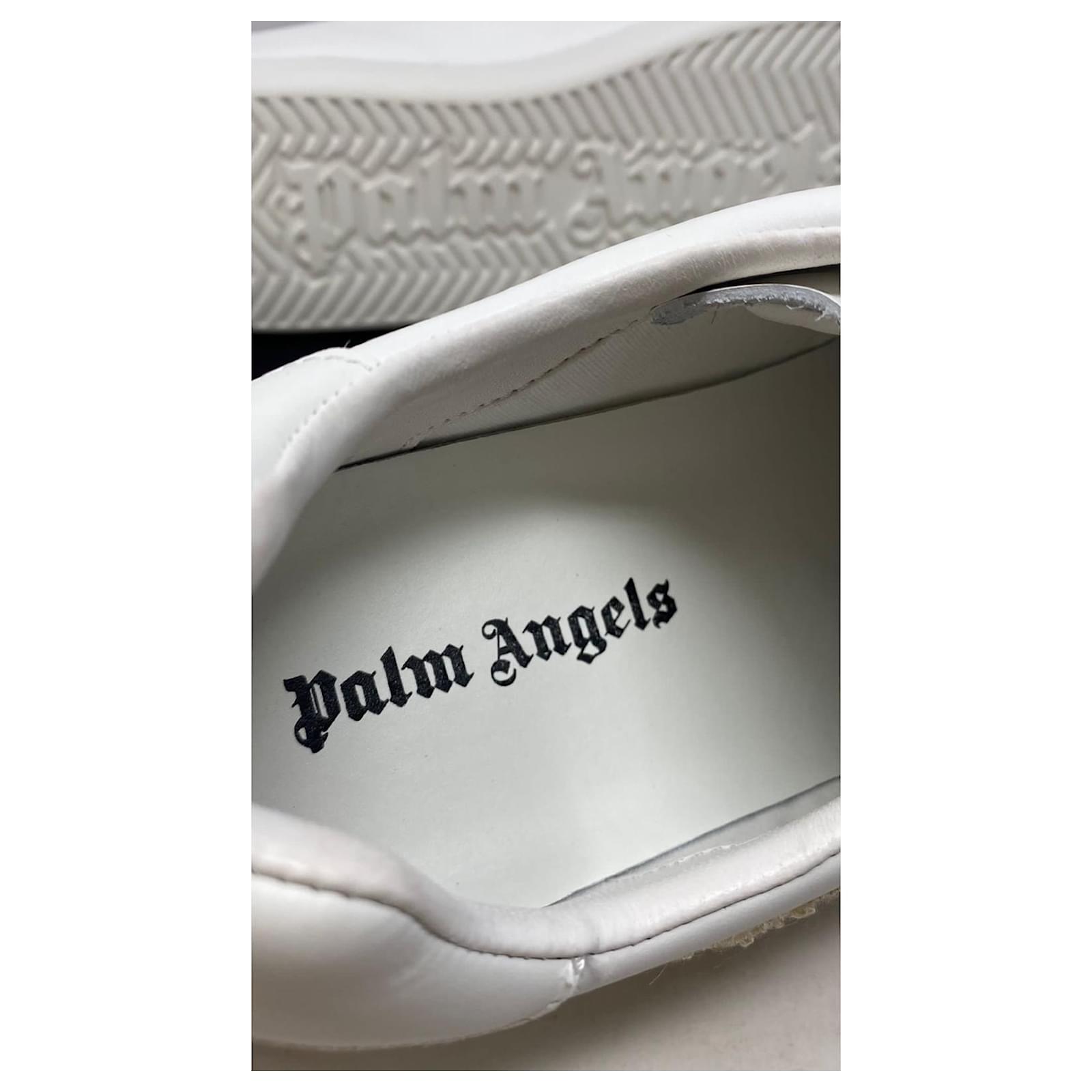 Palm Angels shoes pal angels bear sneakers SNEAKERS TEDDY BEAR White  Leather ref.540075 - Joli Closet