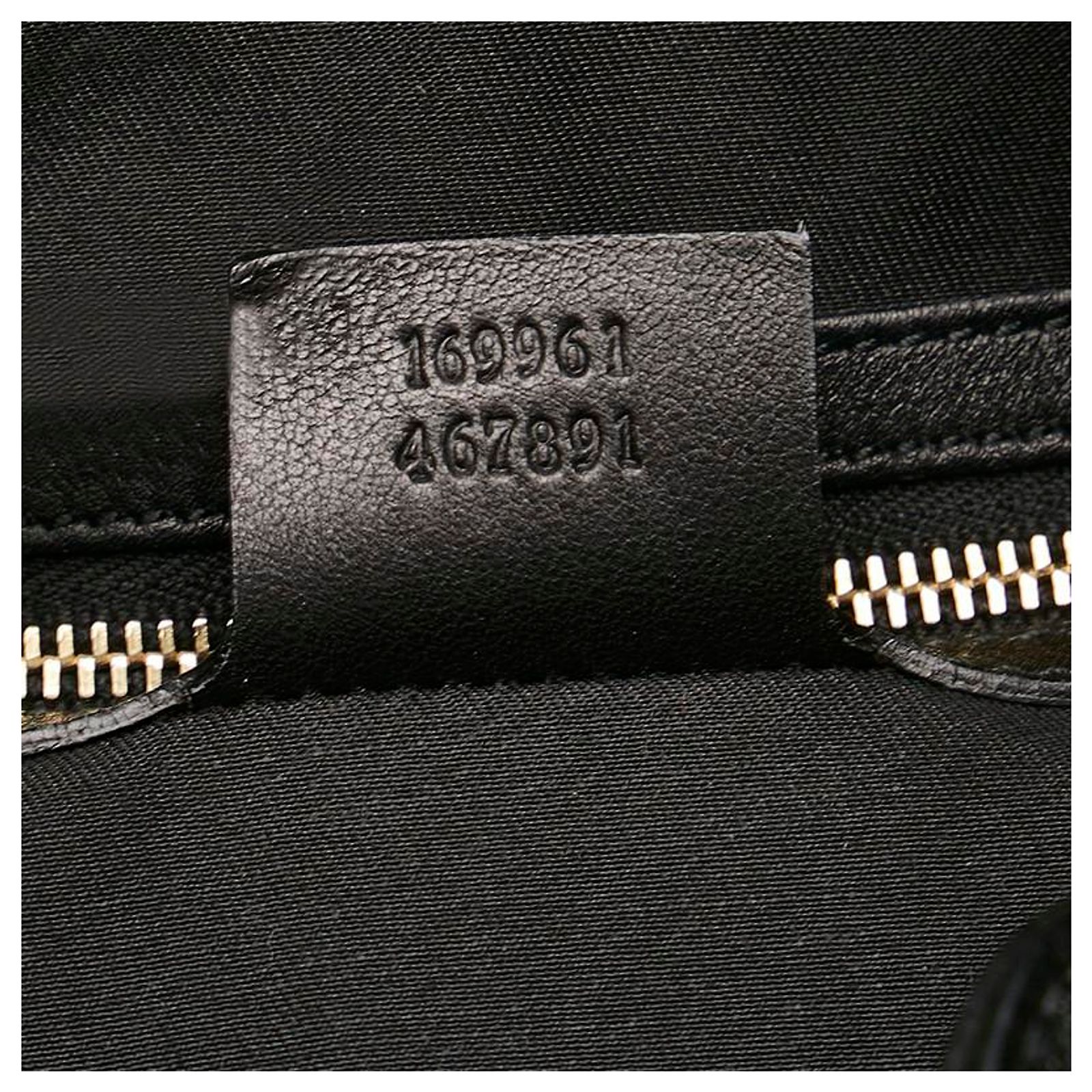 Gucci Bamboo Black Leather ref.540633 - Joli Closet