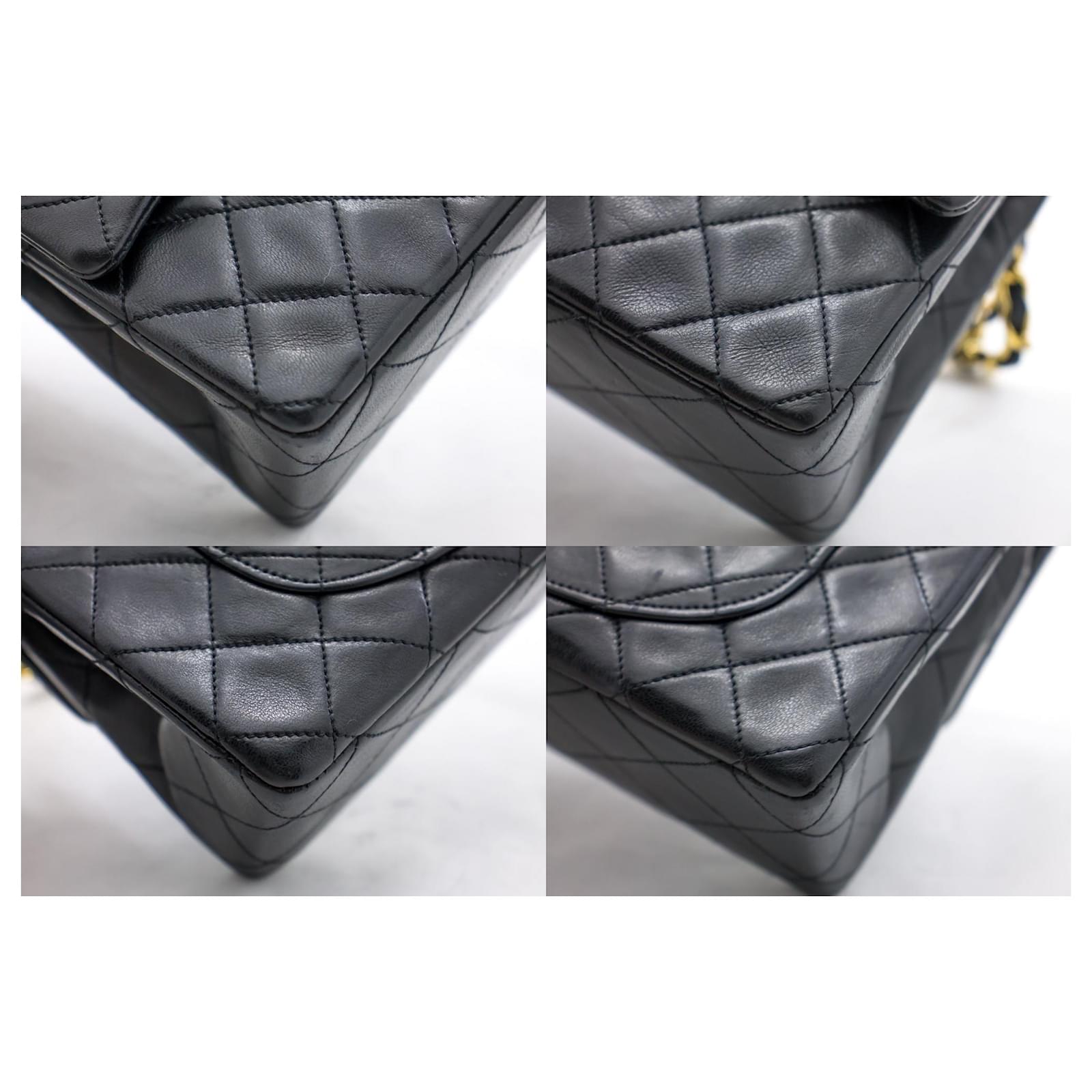 Handbags Chanel Chanel Jumbo Caviar 11 Large Chain Shoulder Bag Flap Black Quilt
