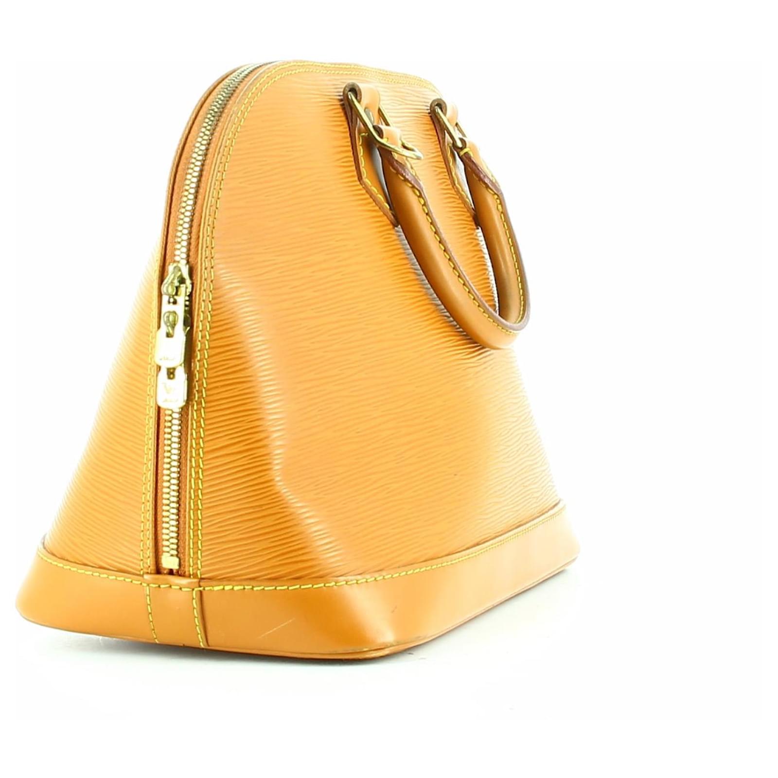 Louis Vuitton Alma Caramel Epi Leather Bag ref.540732 - Joli Closet