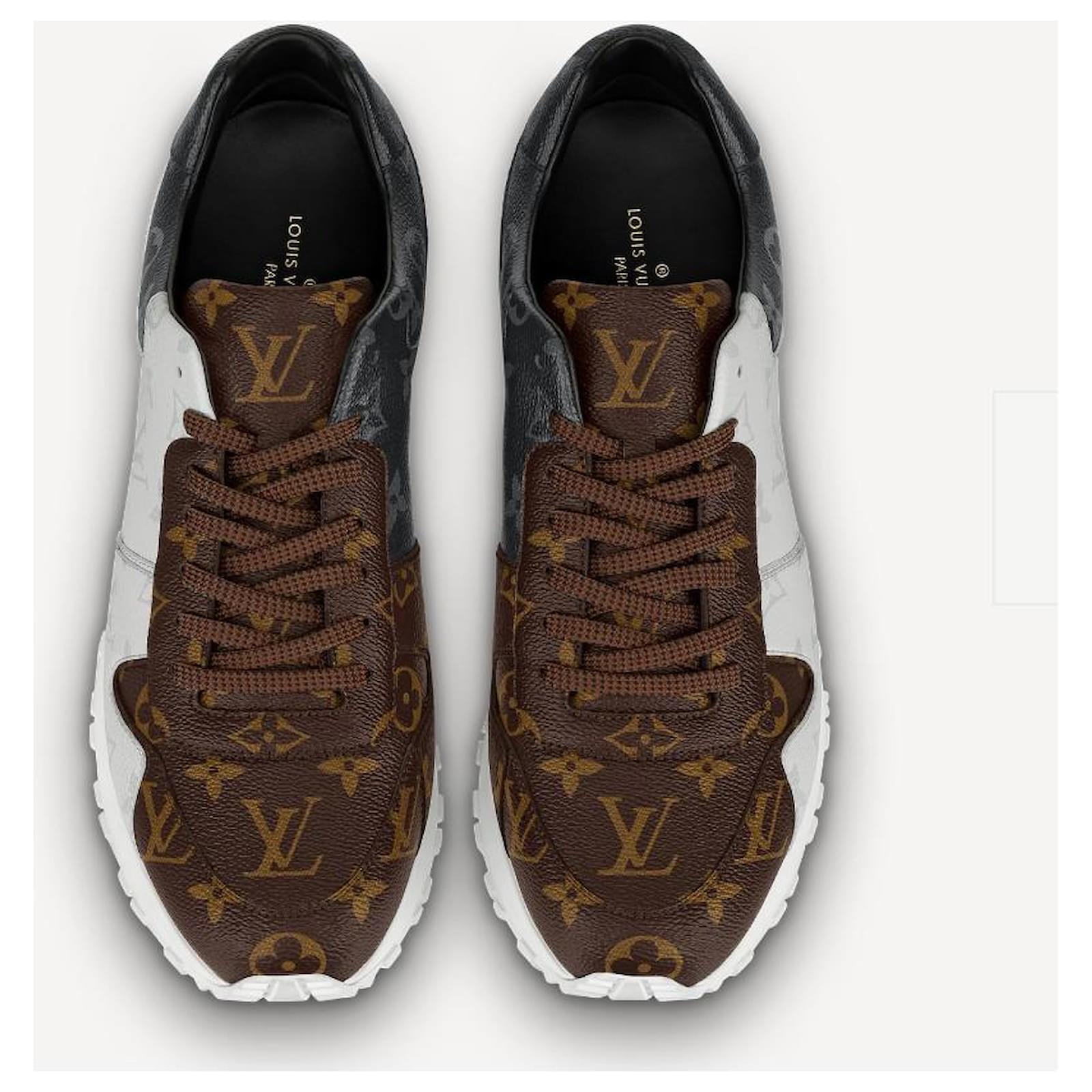 NEW LOUIS VUITTON RUN AWAY CHECKED SNEAKERS SHOES 10 44 SNEAKERS SHOES  Multiple colors Leather ref.875182 - Joli Closet