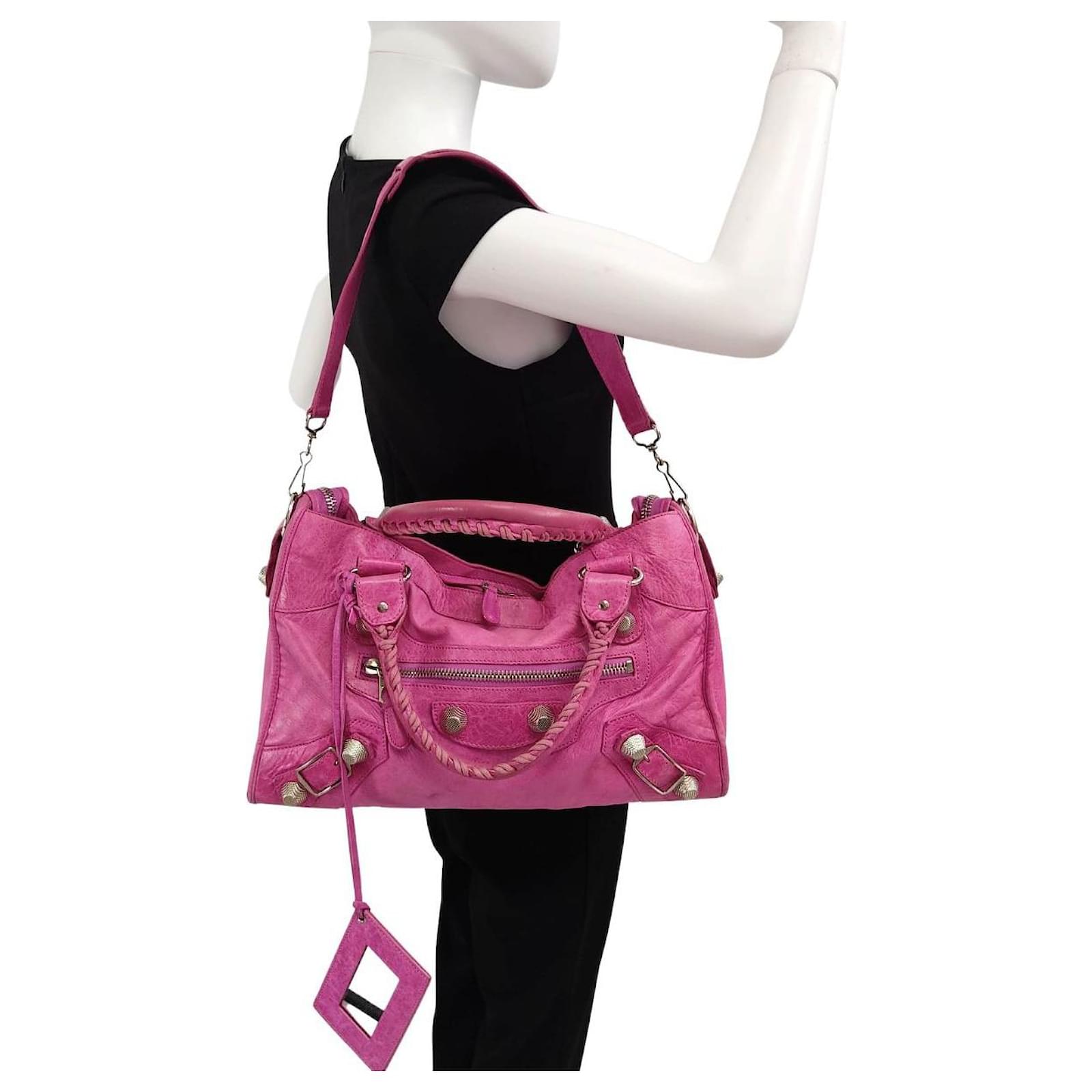 Balenciaga Every Day Bag in Leather Fuschia ref.783430 - Joli Closet