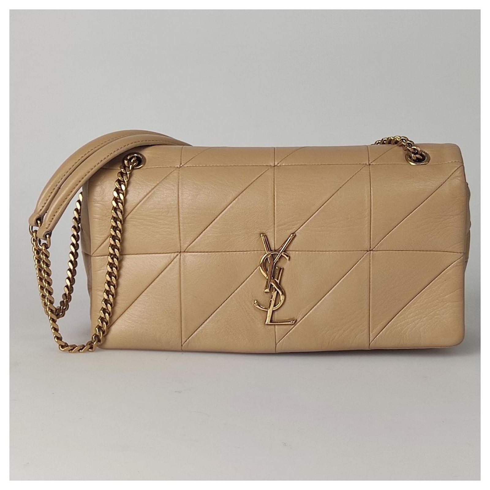 Yves Saint Laurent Handbags Beige Leather ref.494227 - Joli Closet