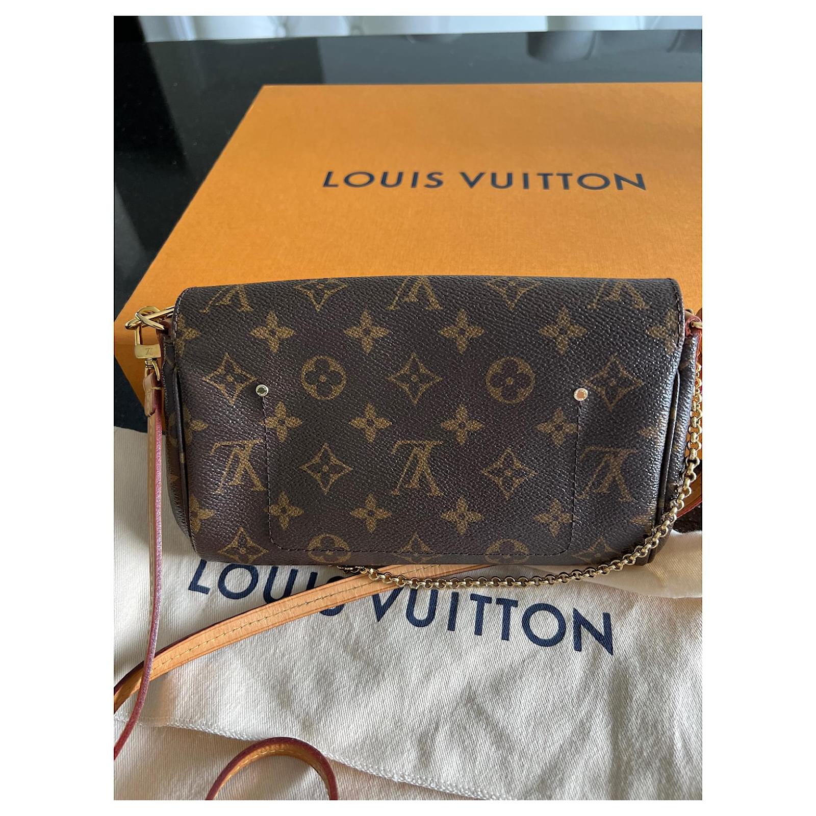 Louis Vuitton Favorite Handbag Monogram Canvas PM Brown