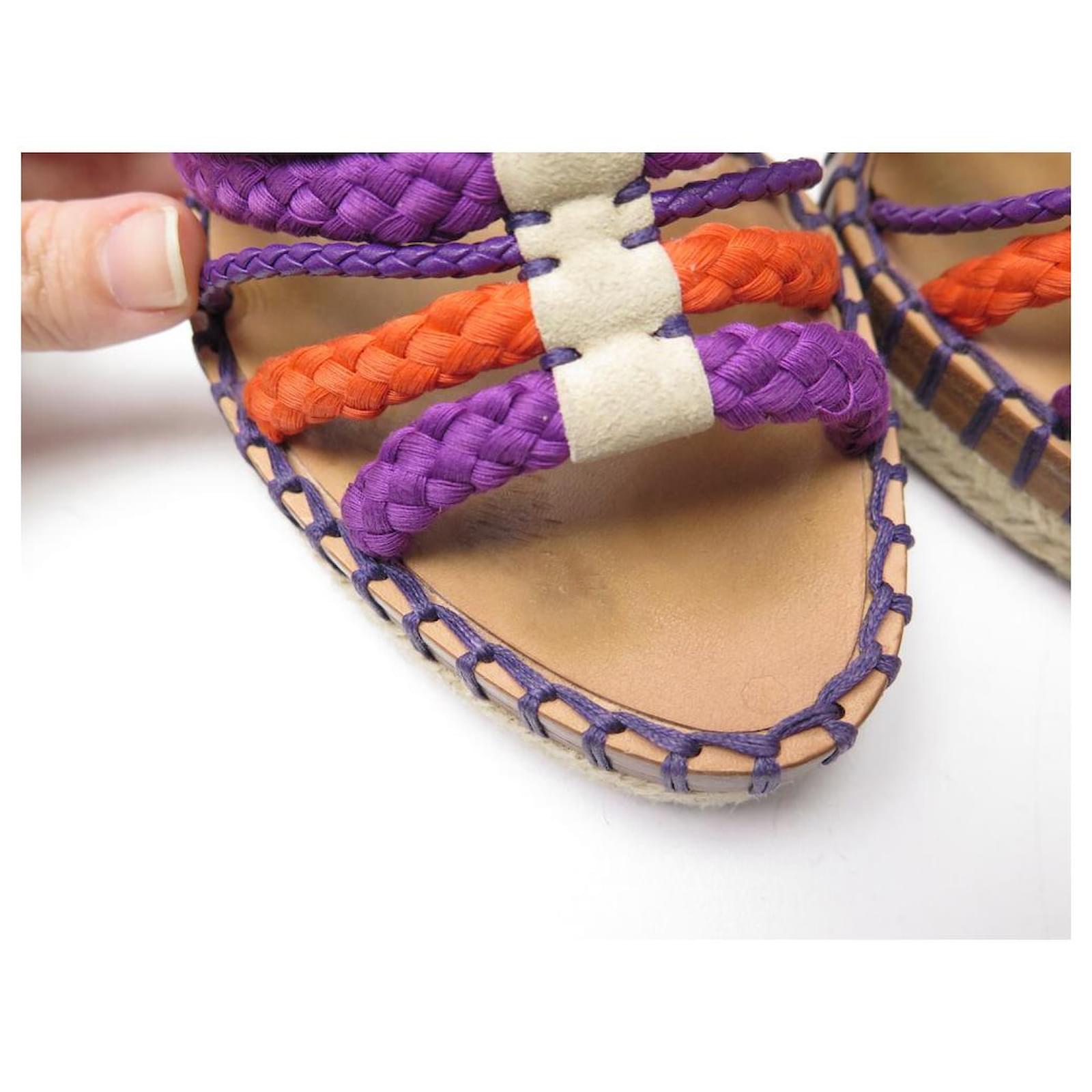 CHRISTIAN DIOR SHOES SANDALS WITH TAHITI FEATHER HEELS 37