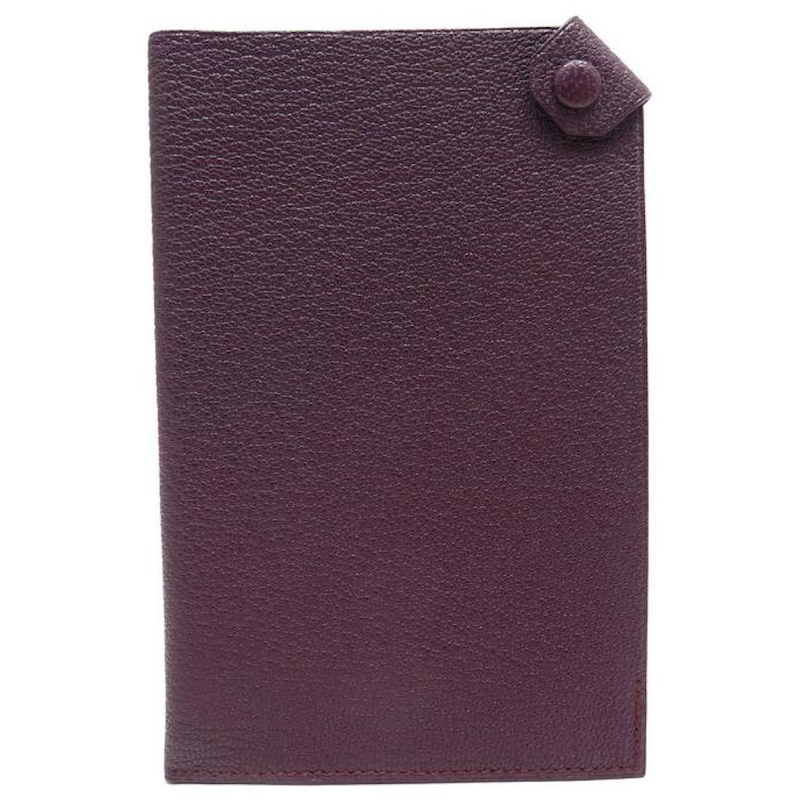 Hermès NEW HERMES TARMAC PASSPORT HOLDER MYSORE PURPLE GOAT LEATHER