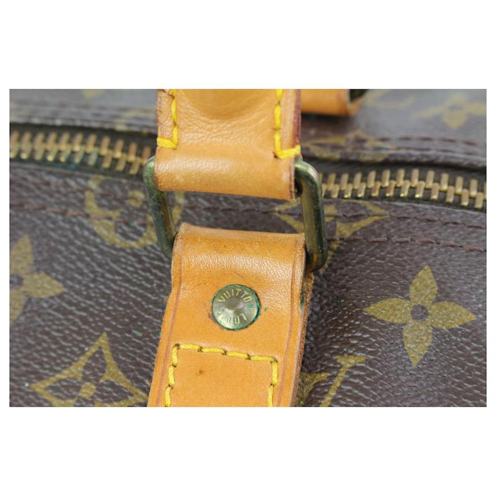 Louis Vuitton Monogram Keepall Bandouliere 55 Duffle Bag with Strap  89lv225s