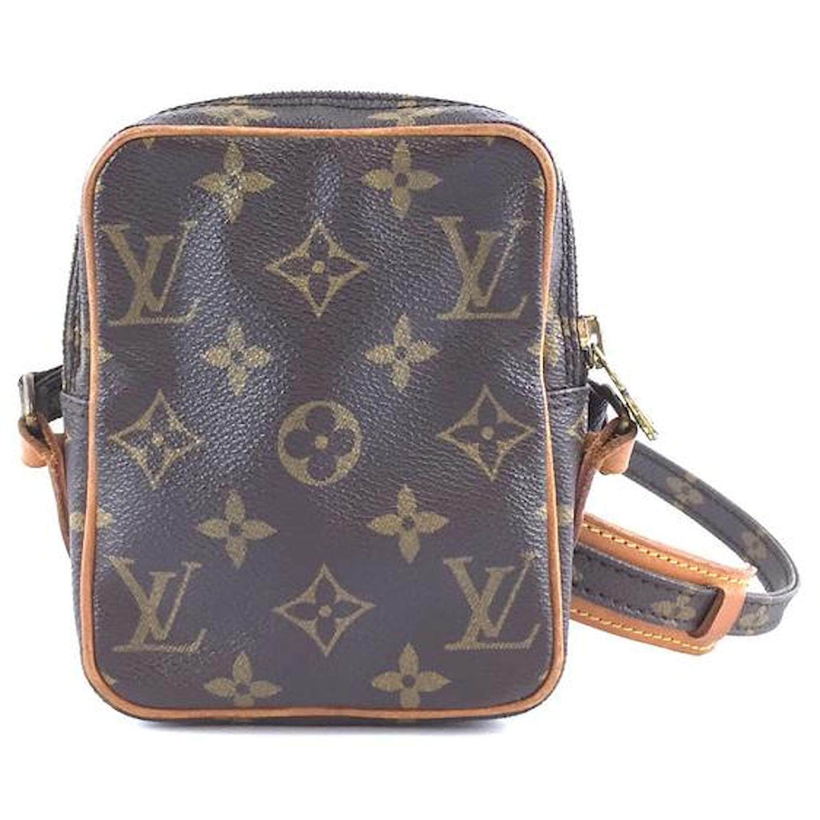 Louis Vuitton Messenger Micro Mini Monogram Canvas Brown Leather