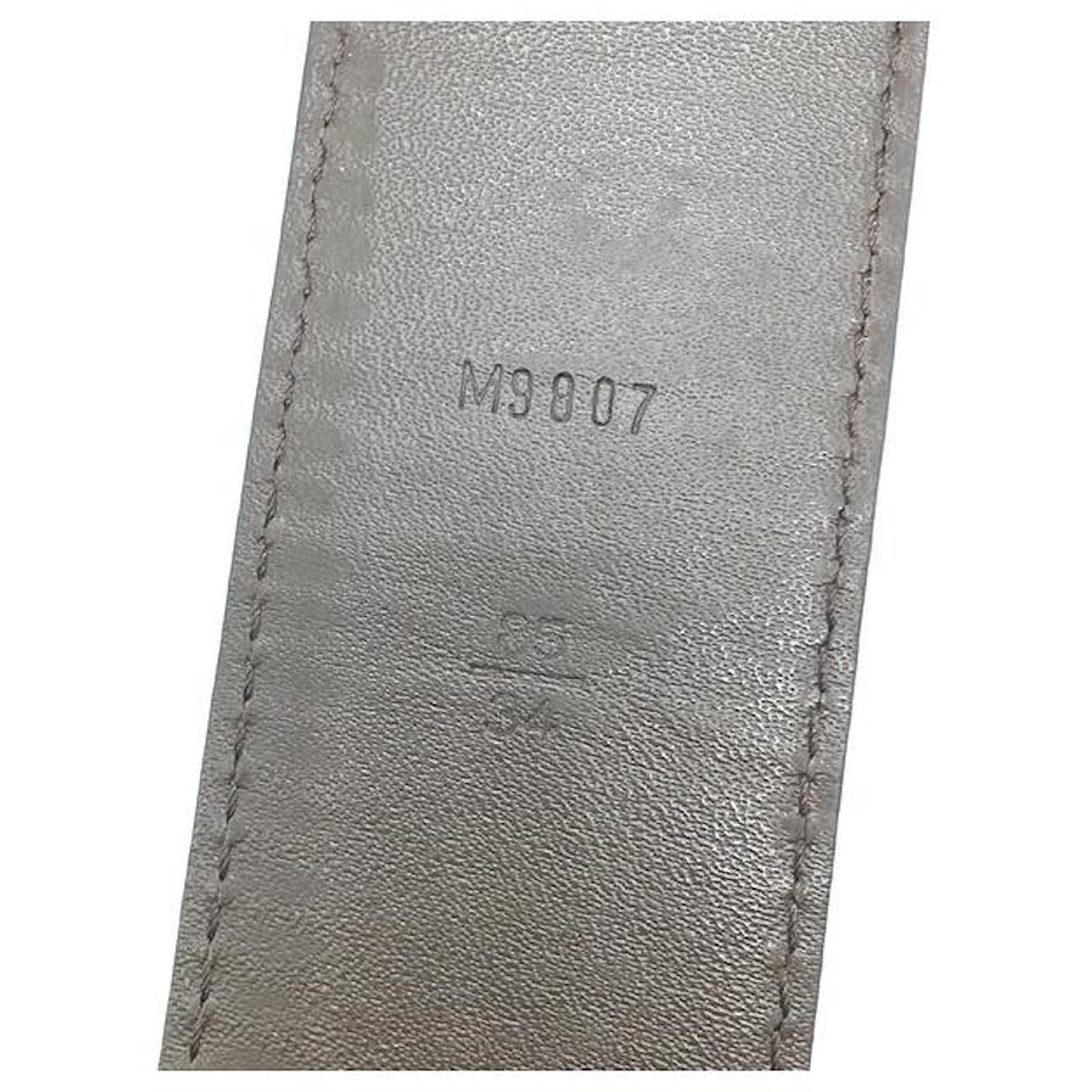Louis Vuitton damier ebene 40mm Initialen Gürtelgröße 85/34 Braun